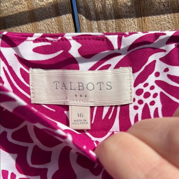 Talbots Women’s Purple Pink Scalloped Bubble Floral Mini Skirt for Casual Wear - Picture 5 of 10